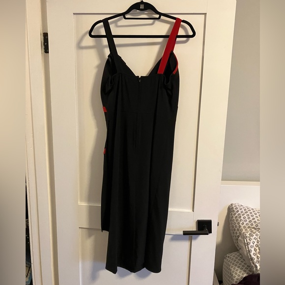 Red & Black Harley Quinn vibes dress. Pinup Girl, bombshell dress rockabilly - Picture 3 of 7